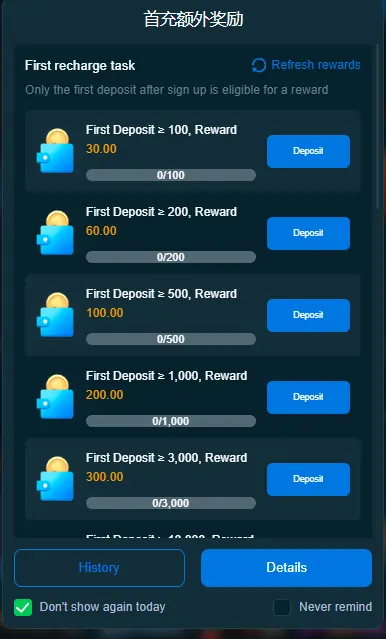 Casino bonus rewards offers