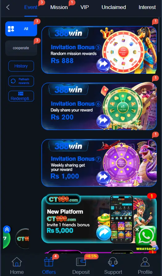388win game bonuses rewards