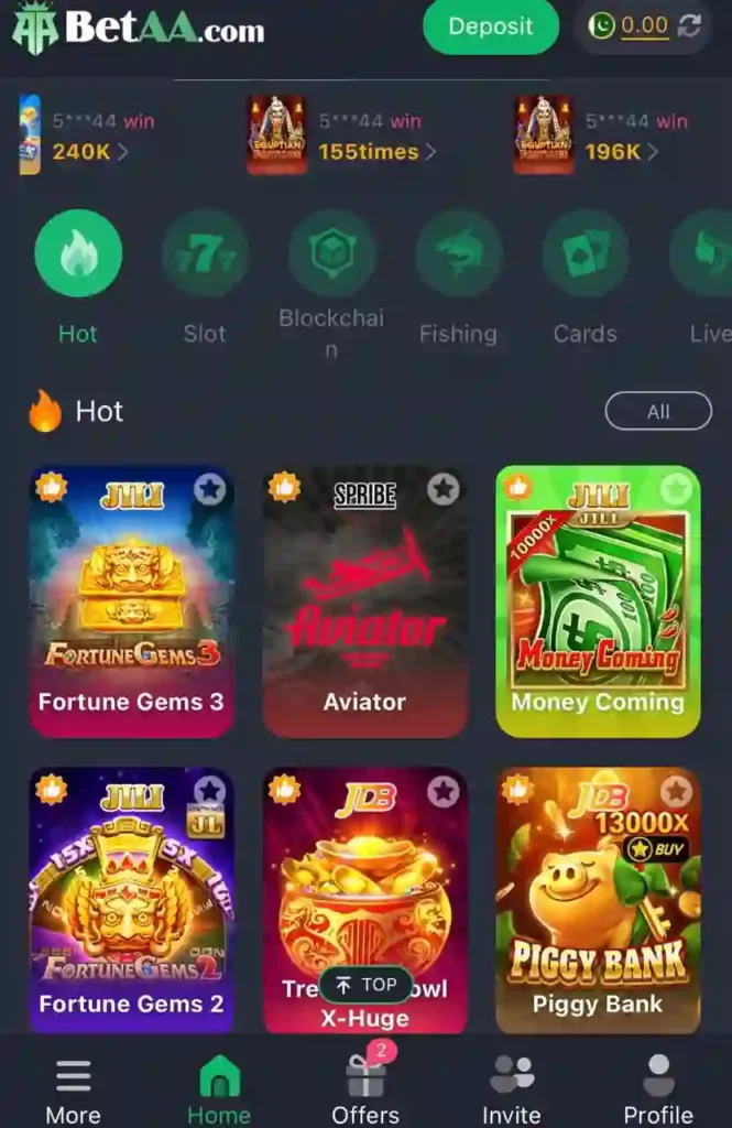 BetAA Game Interface image