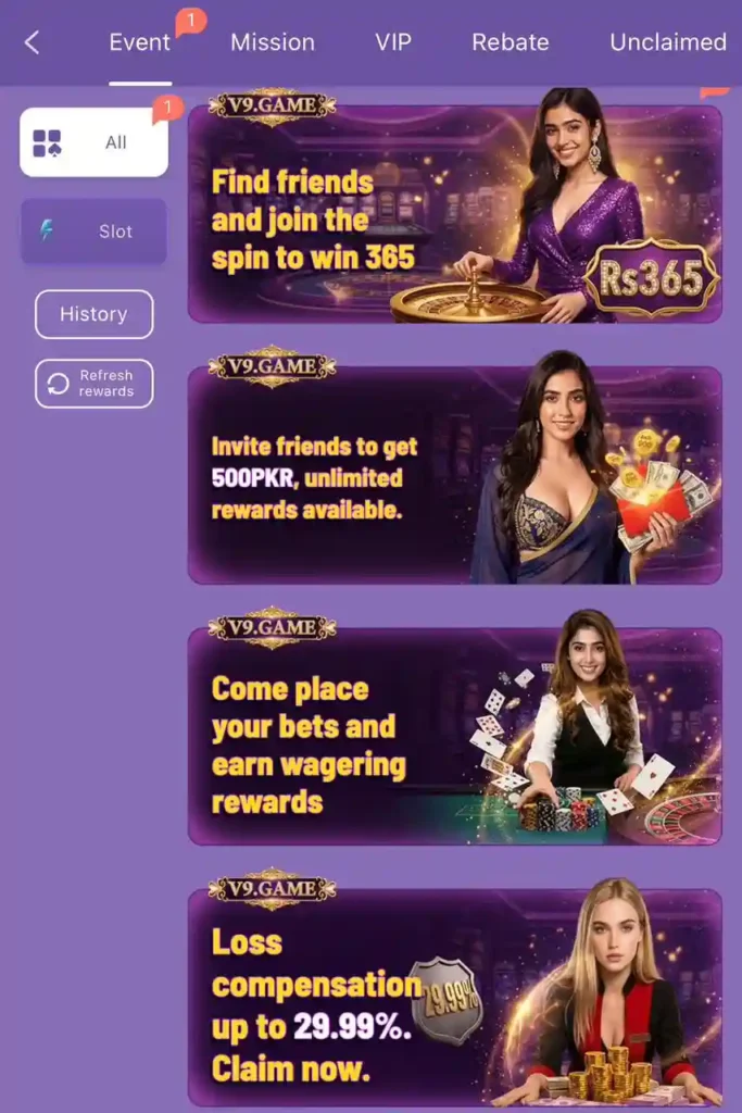 V99 Game bonus rewards earning app