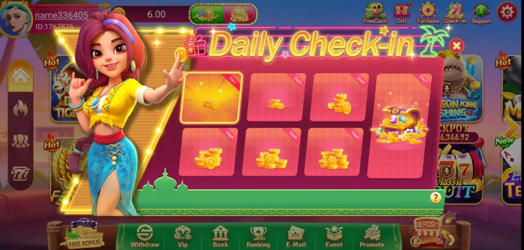 WC777 Game bonuses