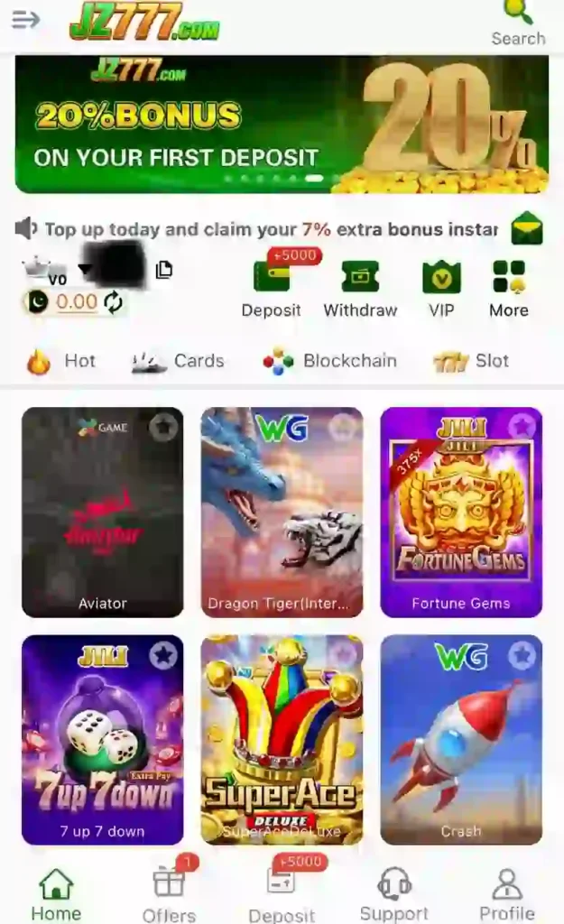 jz777 game interface