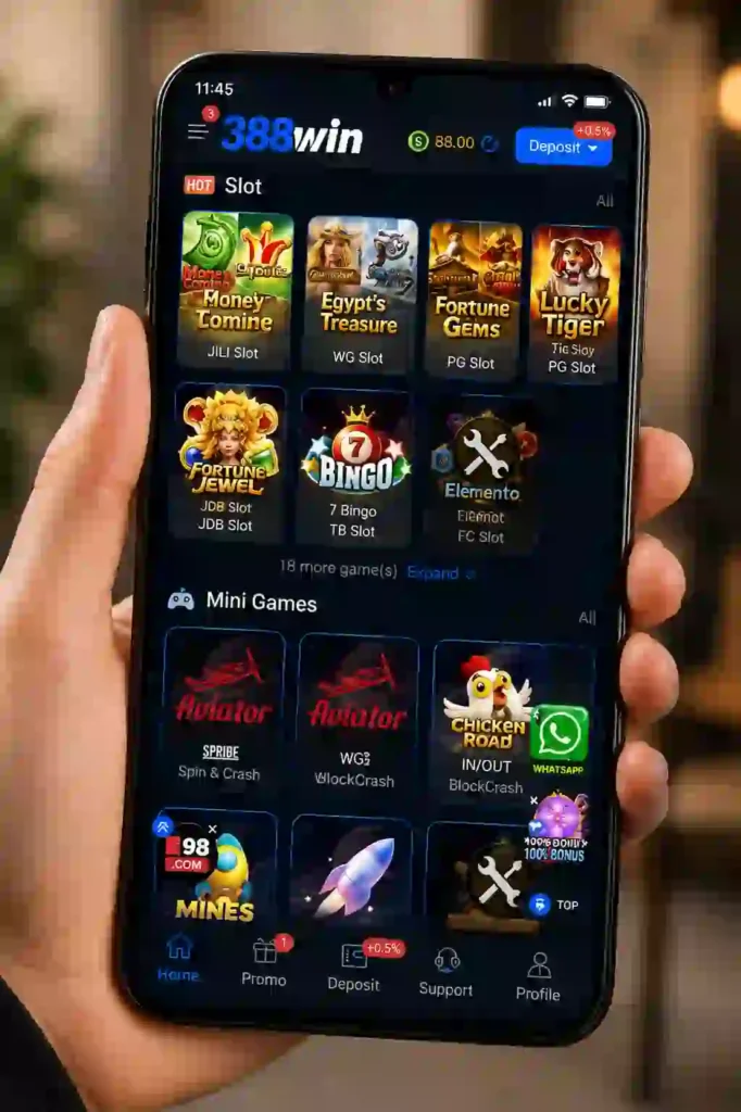 388win Game interface
