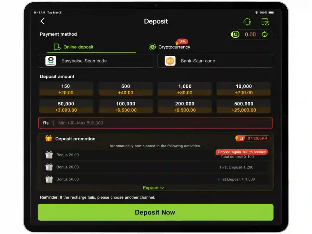 Y999 Game Deposit