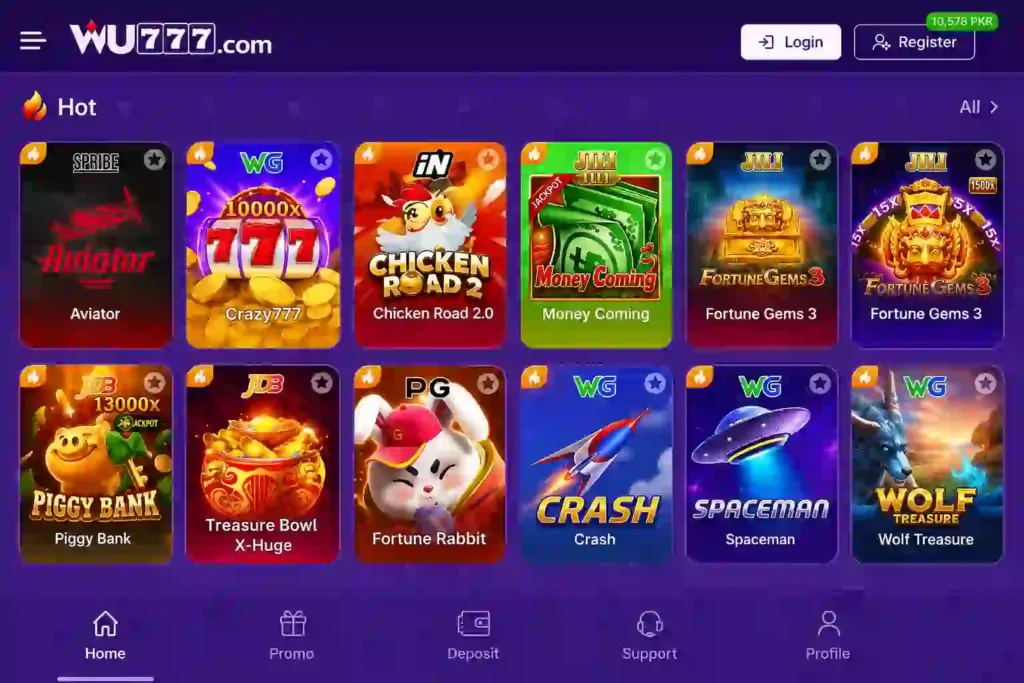 WU777 Game Interface