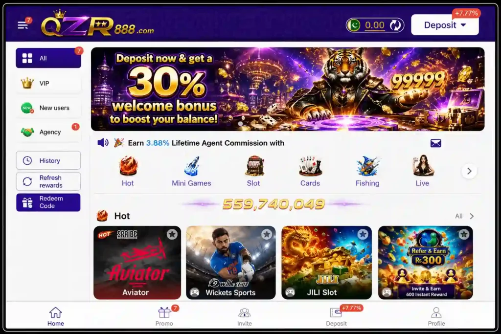 QZR888 Game Interface